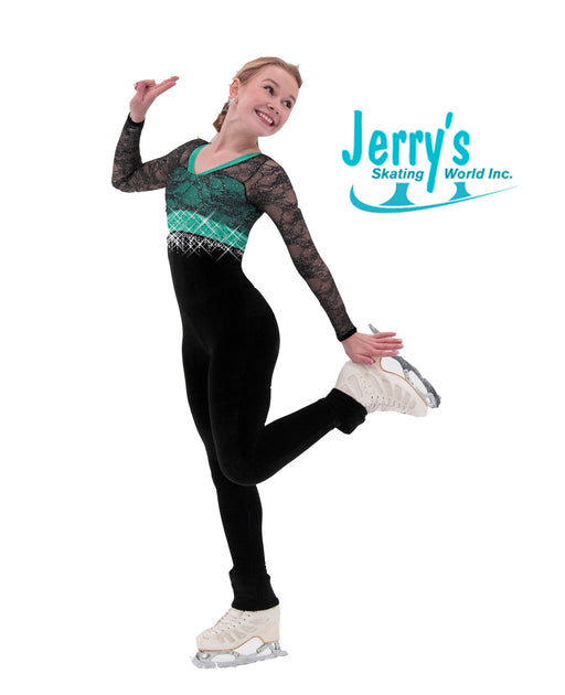 Jerry's S165 Honey Bow Tie Back Figure Skating Leggings