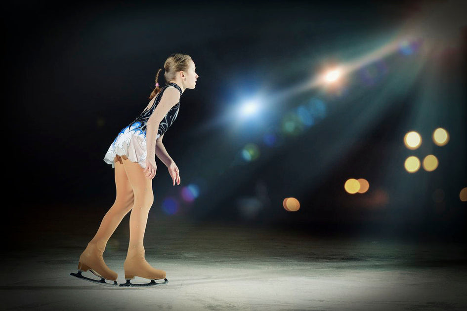 Competition Figure Skating Black Trillium Leggings