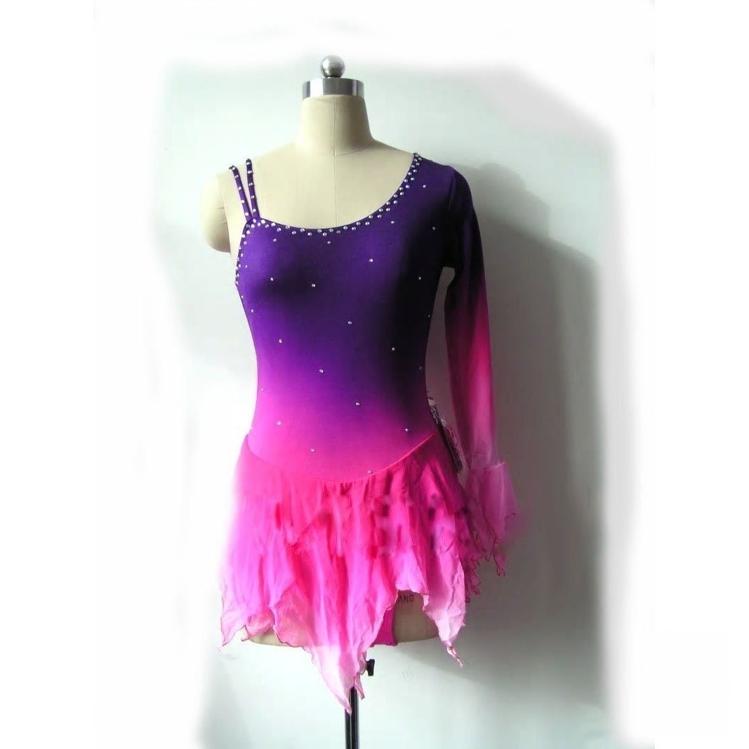 Ombre figure 2024 skating dress