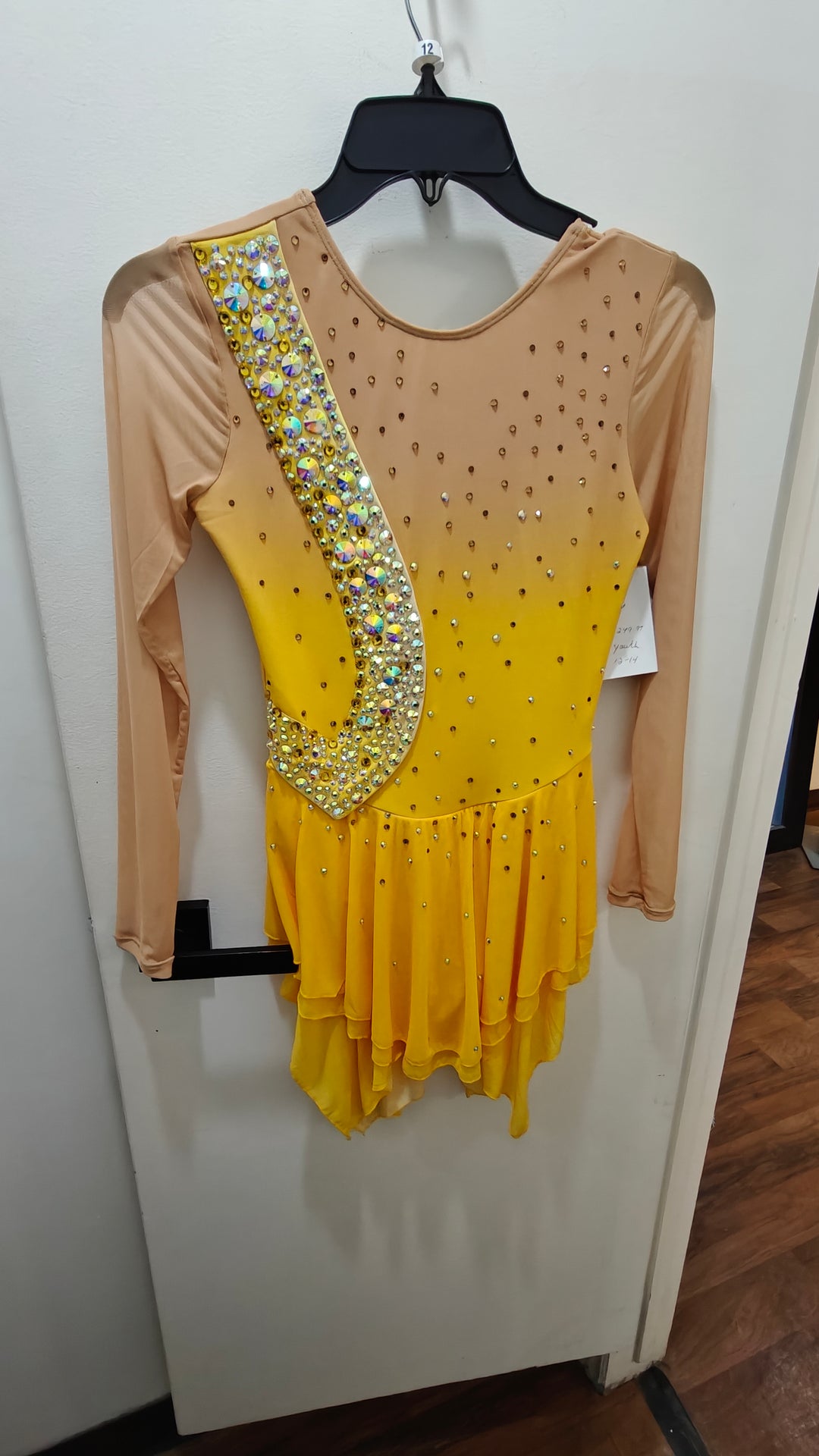 figure skating dresses yellow BSU Competition Dress Mango Colour SIZE 12-14 IN STOCK – Boutique Step Up then use a soft Color:Dusty Mint PixieGirl Petite Women Black YGroup_shyla-midid