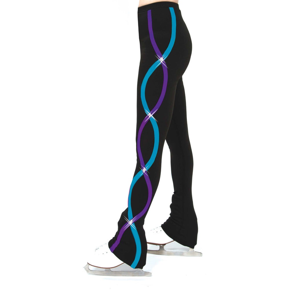 Jerry's S107 Ice Core Splice Ice Skating Leggings Blue Freeze