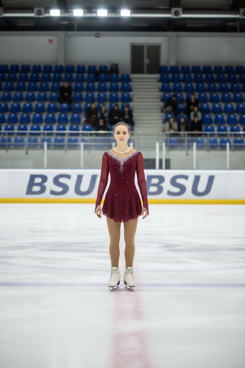 Competition Skating Dress Wine Long Sleeves BSU170723 SIZE EXTRA LARGE – Boutique Step Up