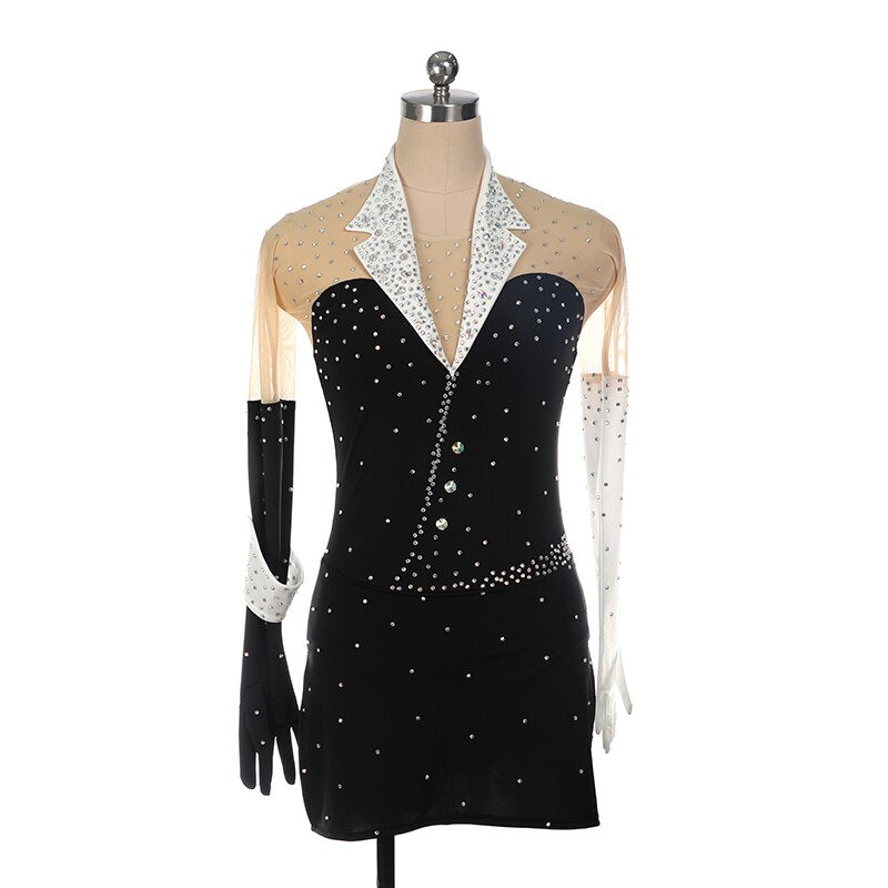Competition Figure Skating Dress Tuxedo Look BSU12082 – Boutique
