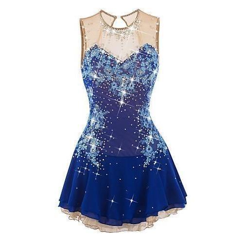 blue skating dress for those that had guessed bluego you, you guessed right, Free program dress all set & ready for Olympic season, #figureskating #pairskating #iceskating #figureskatingdress #fashion #dress