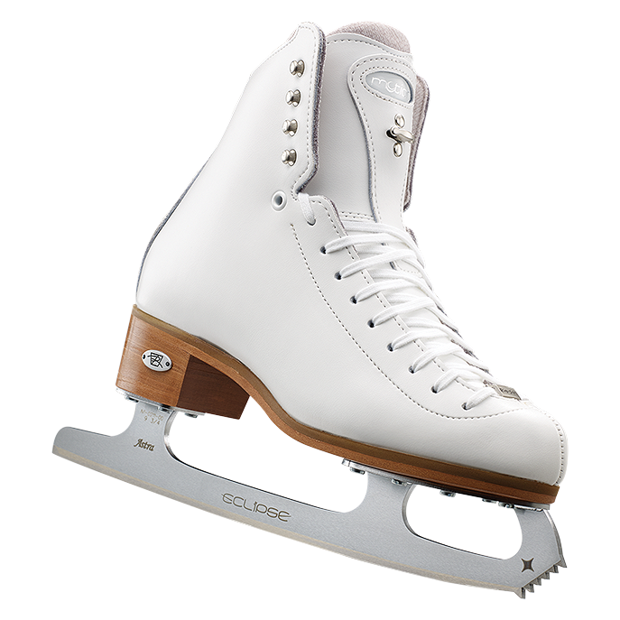 Riedell 255 Motion Figure Skates Black with Cosmo Blades 70 Support Level (Firm) Single, Double Jumps, Adv, Instructional
