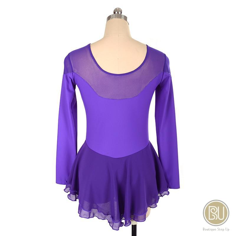 New Competition Skating Dress Lycra & Mesh Long Sleeves Available 8 Co ...